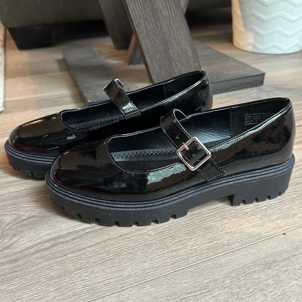 black mary janes size 8